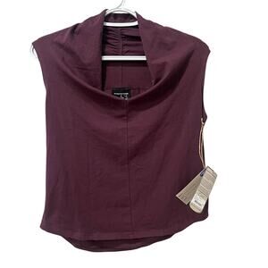 Maggie's Organics NWT Sleeveless Organic Cotton Blouse Purple Small